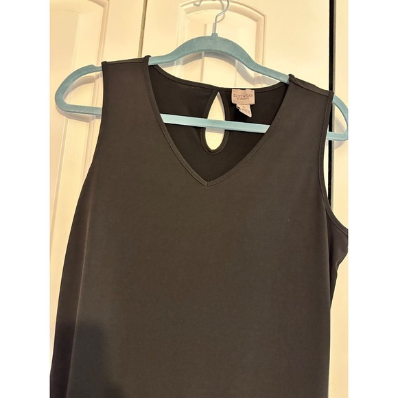 EasyWear‎ by Chico's black tank dress size 1 / Women's M/8 - Picture 4 of 7